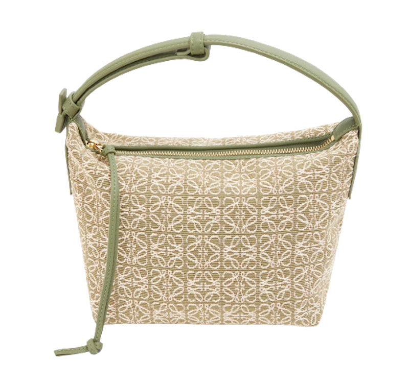 กระเป๋า Loewe รุ่น Small Cubi Bag In Anagram Jacquard And Calfskin 2