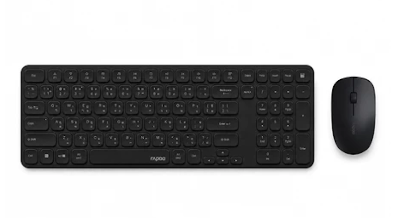 ชุดคีย์บอร์ดและเมาส์ไร้สาย Wireless Keyboard & Mouse 1