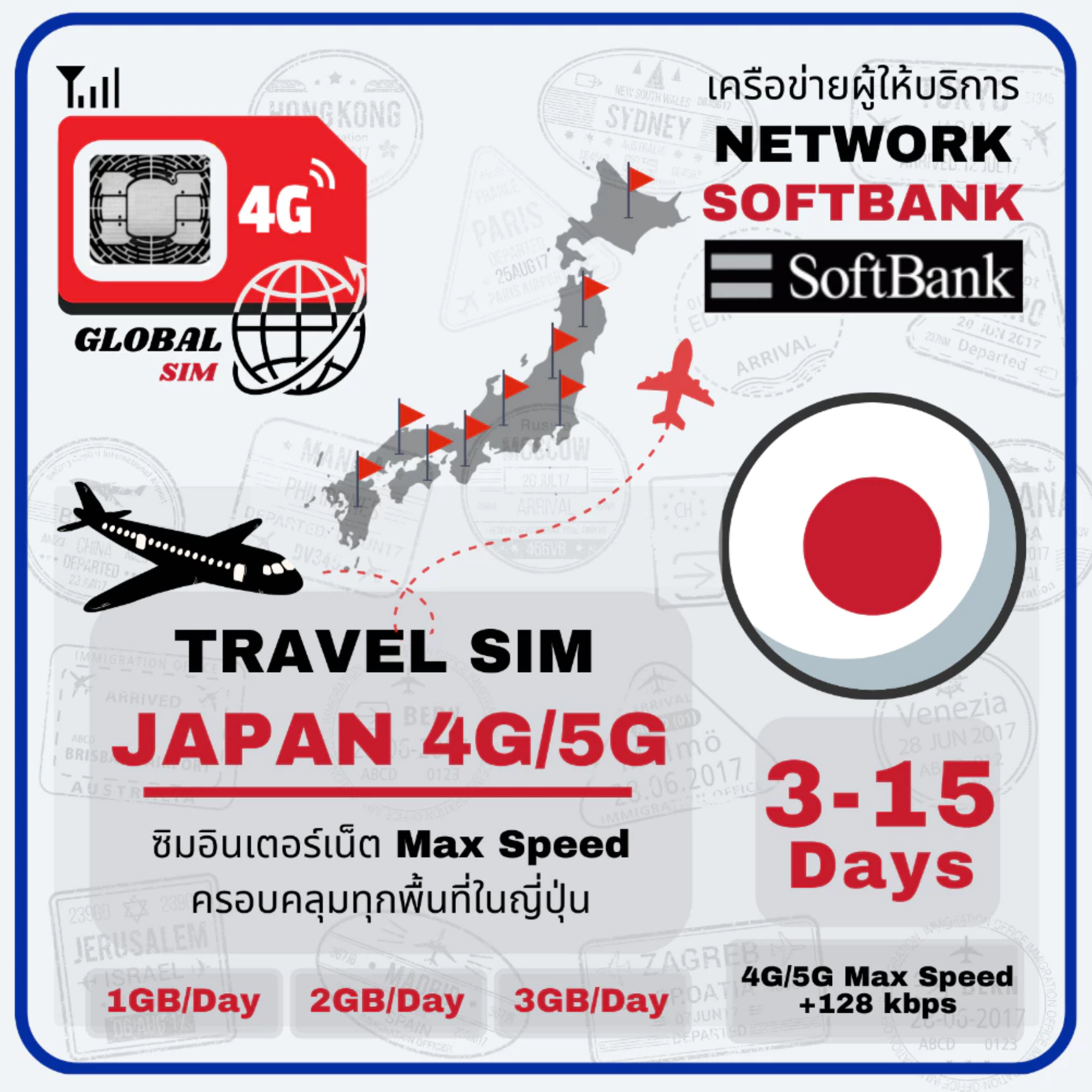 Soft Bank 4G/5G Max Speed 2