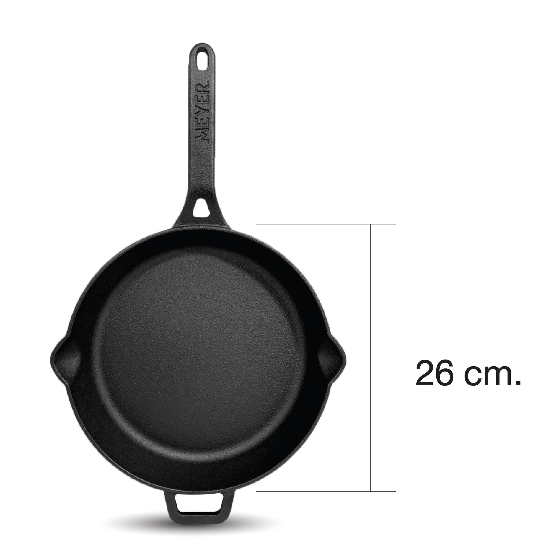 กระทะเหล็กหล่อ Cast Iron Open Fry Pan 26 cm. 2