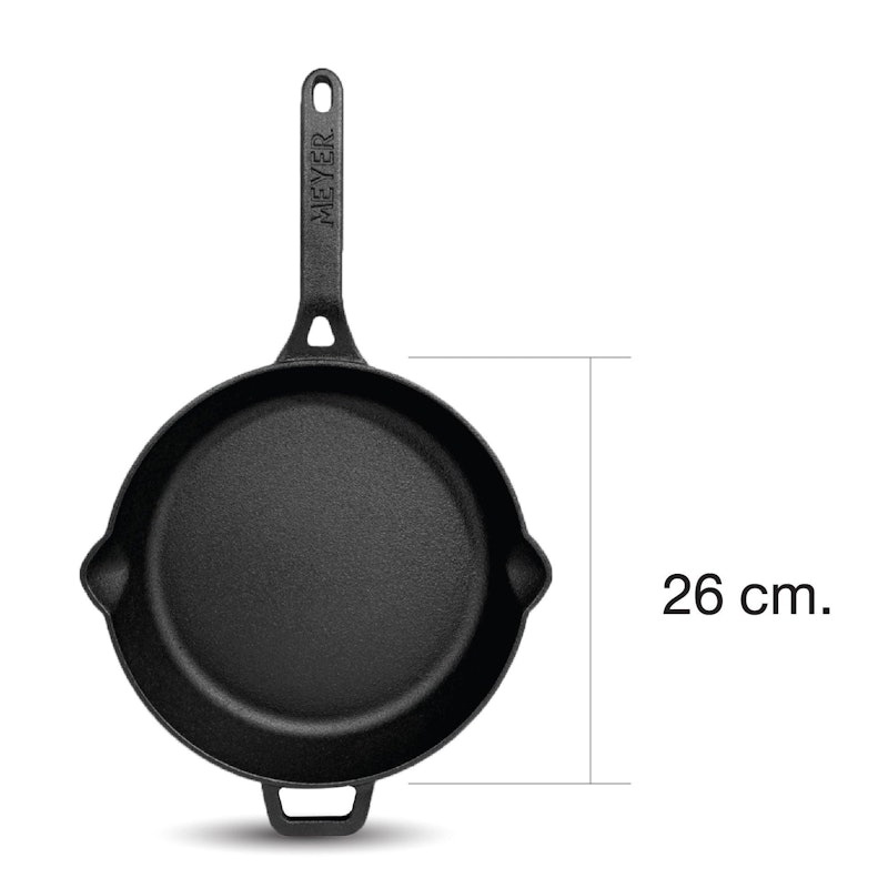 กระทะเหล็กหล่อ Cast Iron Open Fry Pan 26 cm. 2