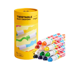 สีเทียนเด็กปลอดสารพิษ Twistable Silky Crayons