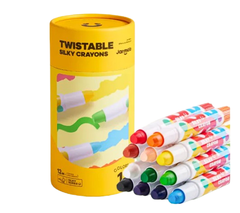 สีเทียนเด็กปลอดสารพิษ Twistable Silky Crayons 1