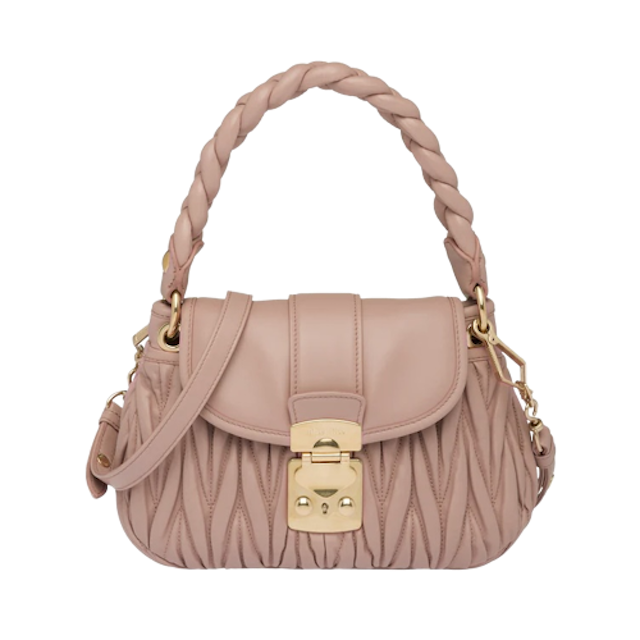 กระเป๋า Miu Miu  รุ่น Miu Coffer Matelassé Nappa Leather Handbag 7