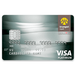 บัตรเครดิต KrungSri Visa Platinum