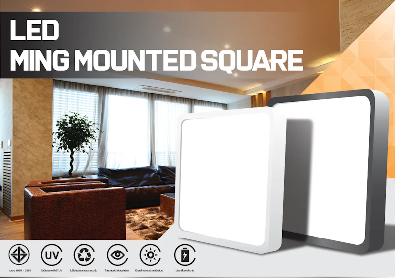โคมไฟดาวน์ไลท์ แบบติดลอย รุ่น Square 4