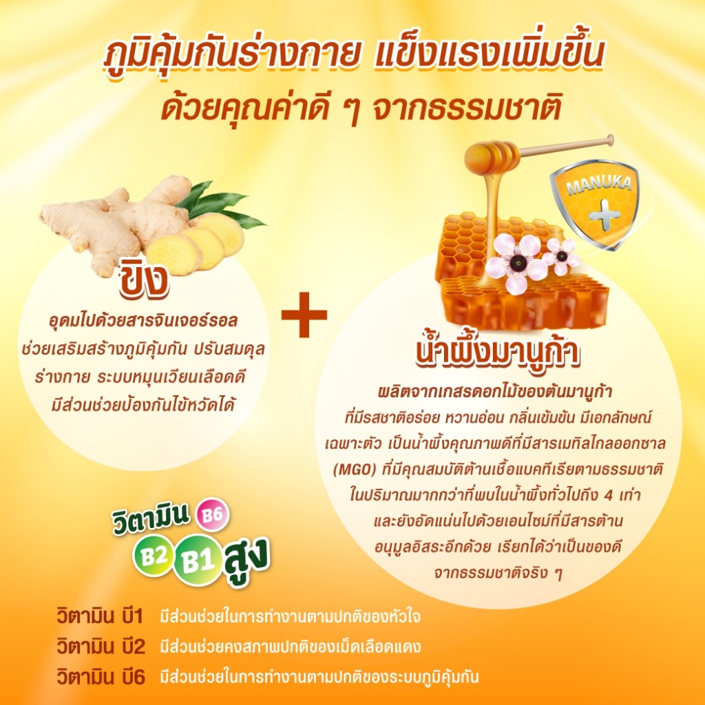 ขิงผงผสมน้ำผึ้งมานูก้า 3