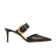 Charles & Keith รองเท้าส้นสูง รุ่น Gabine Buckled Leather Mule Pumps 1