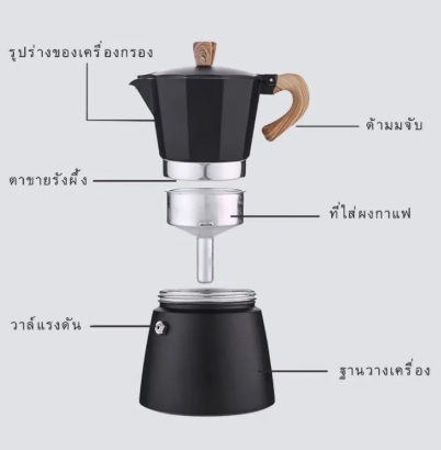 หม้อต้มกาแฟ Moka Pot 3