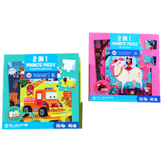 จิ๊กซอว์สำหรับเด็ก 2 in 1 Magnetic Puzzle
