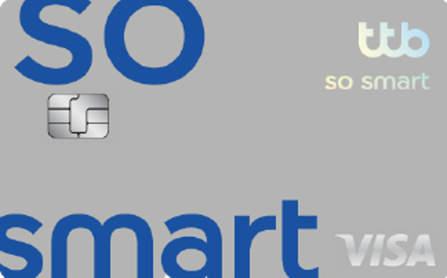 บัตรเครดิต Cash Back TTB VISA So Smart 1