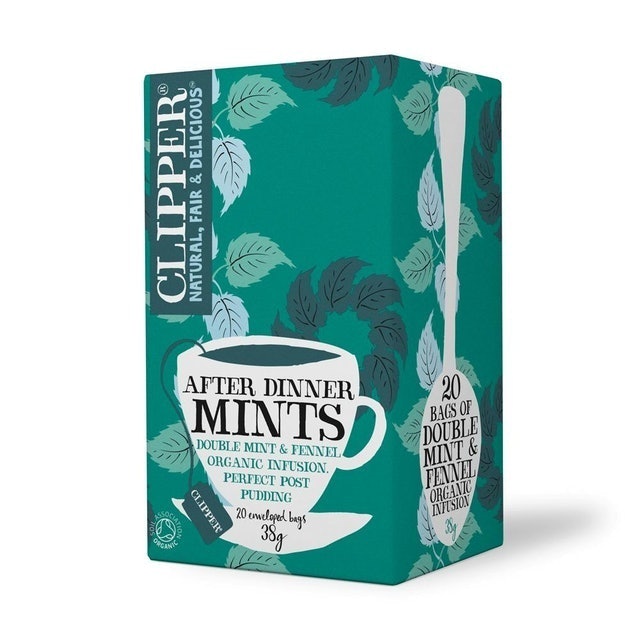 ชาเปปเปอร์มินต์ Clipper Organic After Dinner Mints Herbal Infusion Tea 1