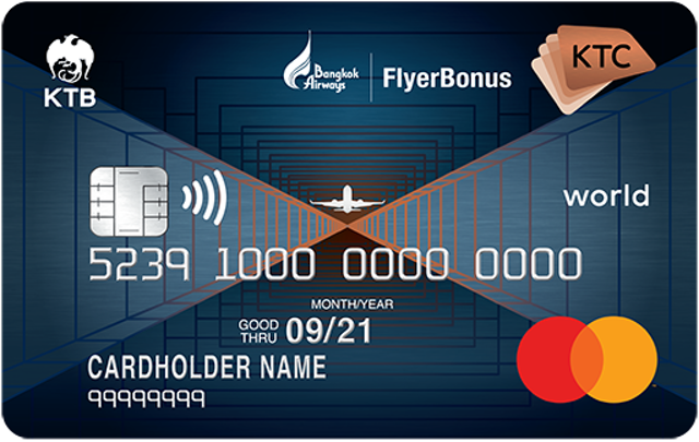 บัตรเครดิต KTC X - BANGKOK AIRWAYS WORLD REWARDS MASTERCARD 1