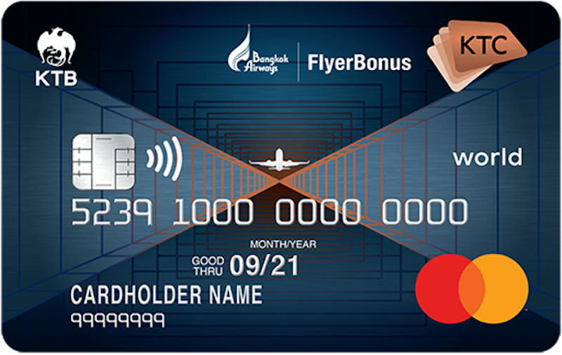 บัตรเครดิต KTC X - BANGKOK AIRWAYS WORLD REWARDS MASTERCARD 1