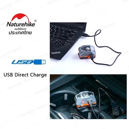 ไฟคาดหัว ชาร์จ USB 2