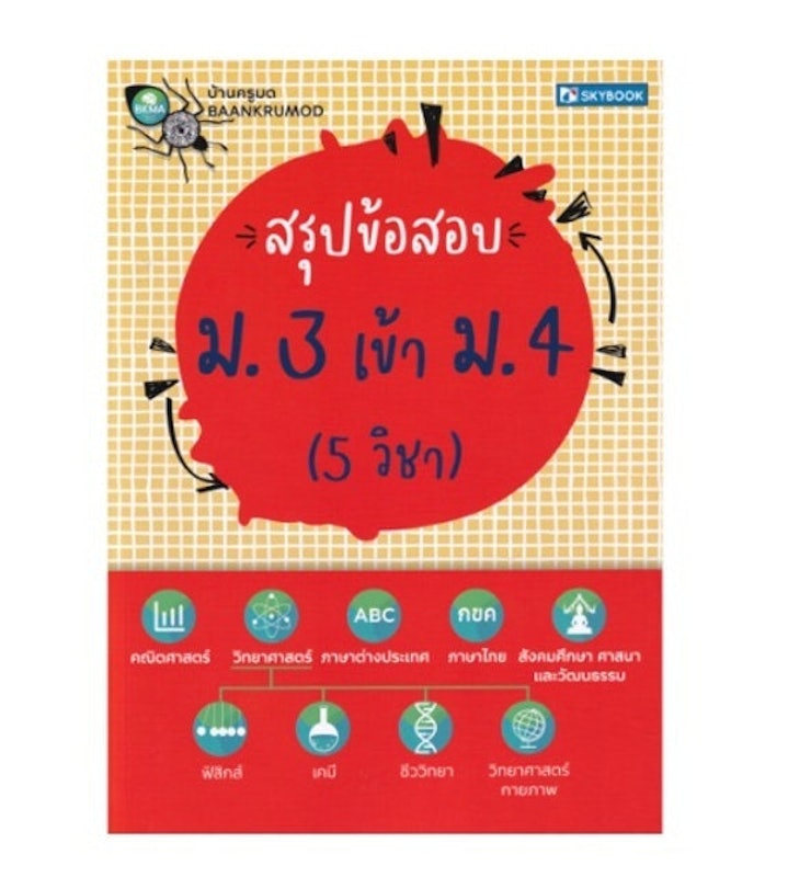 สรุปข้อสอบ ม. 3 เข้า ม. 4 (5 วิชา) 1