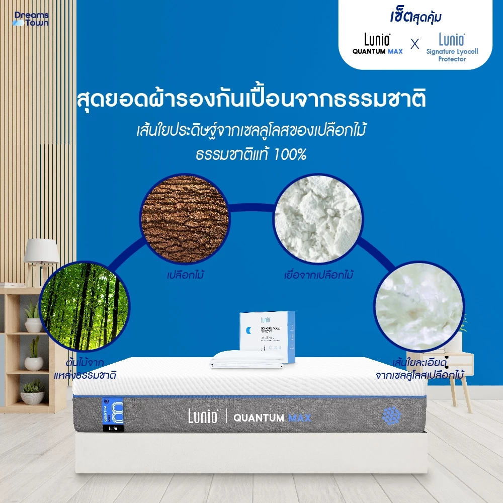 Quantum Max พร้อมผ้ารองรุ่น Signature Lyocell Protector 5