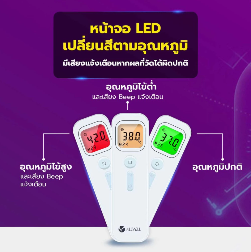 เครื่องวัดอุณหภูมิร่างกาย แบบอินฟราเรด 2