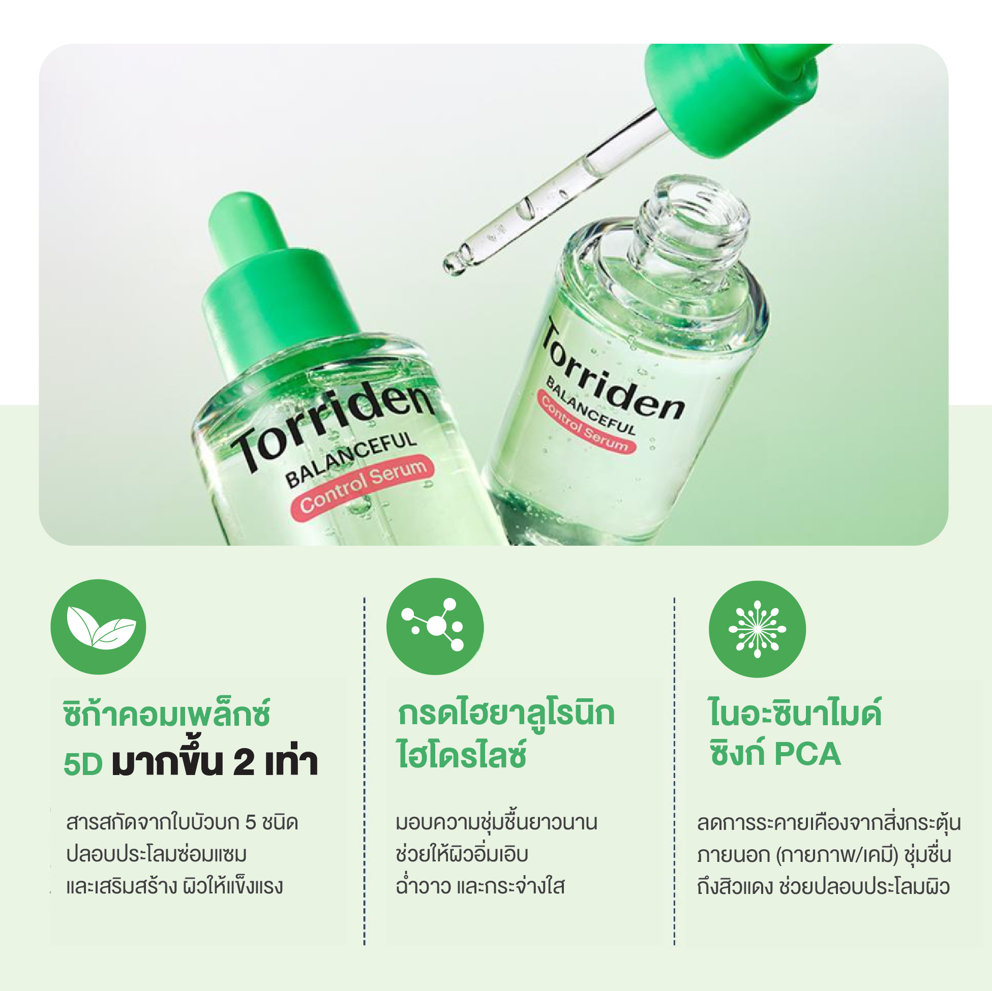 เซรั่มลดความมัน Balanceful Cica Control Serum 2
