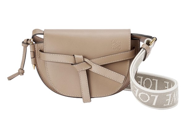 กระเป๋า Loewe  รุ่น Mini Gate Dual bag In Soft Calfskin And Jacquard 5