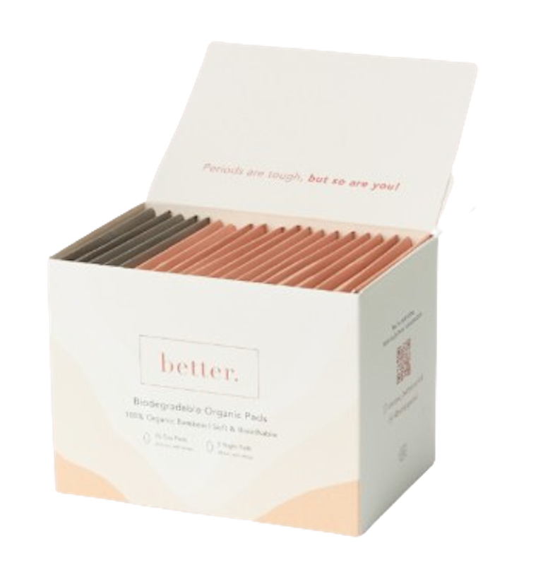 Better Biodegradable Organic Pads (With Wings) 1