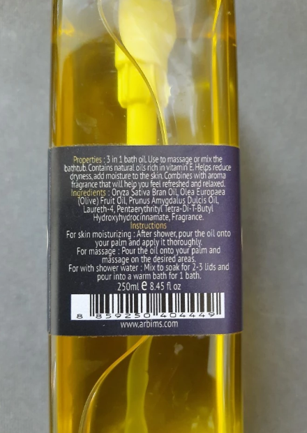 Natural Bath Oil  3