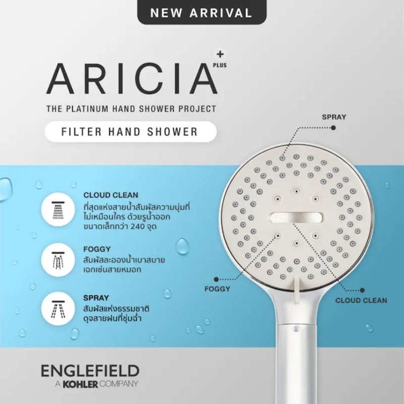 Aricia Plus Hand Shower Water Filter 2