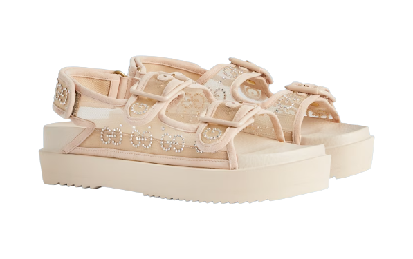 รองเท้าแตะ Gucci ผู้หญิง รุ่น GG Sandal With crystals 2