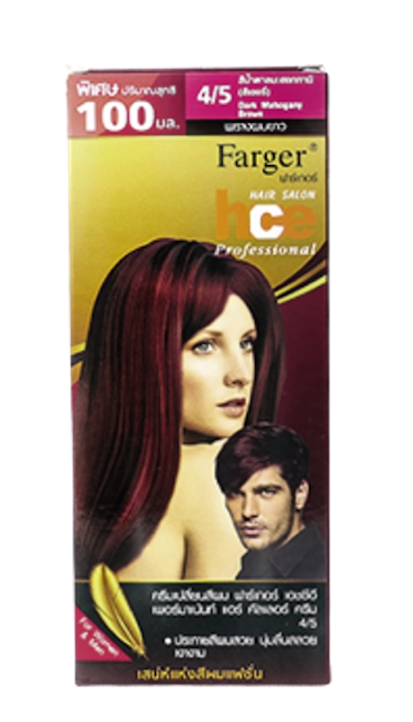 สีผมมะฮอกกานี Dark Mahogany Brown 1