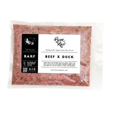 อาหารบาร์ฟ (สุนัข) สูตรเนื้อวัวผสมเป็ด Beef x Duck Formula 1