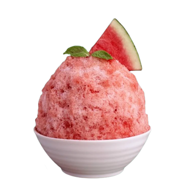 Water Melon Kakigori คากิโกริแตงโมเฮลส์บลูบอยนมข้นหวาน 1