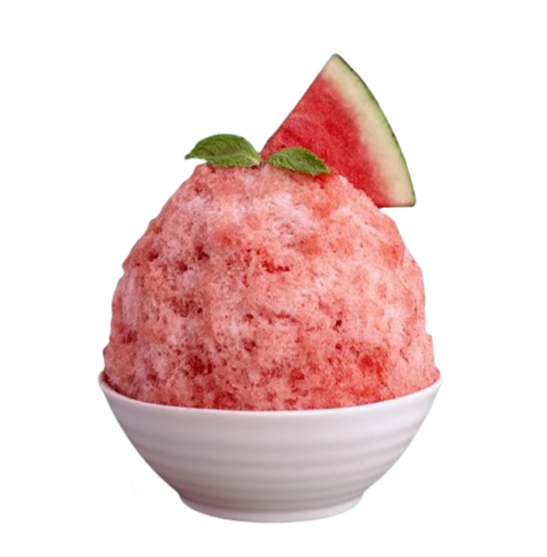 Water Melon Kakigori คากิโกริแตงโมเฮลส์บลูบอยนมข้นหวาน 1