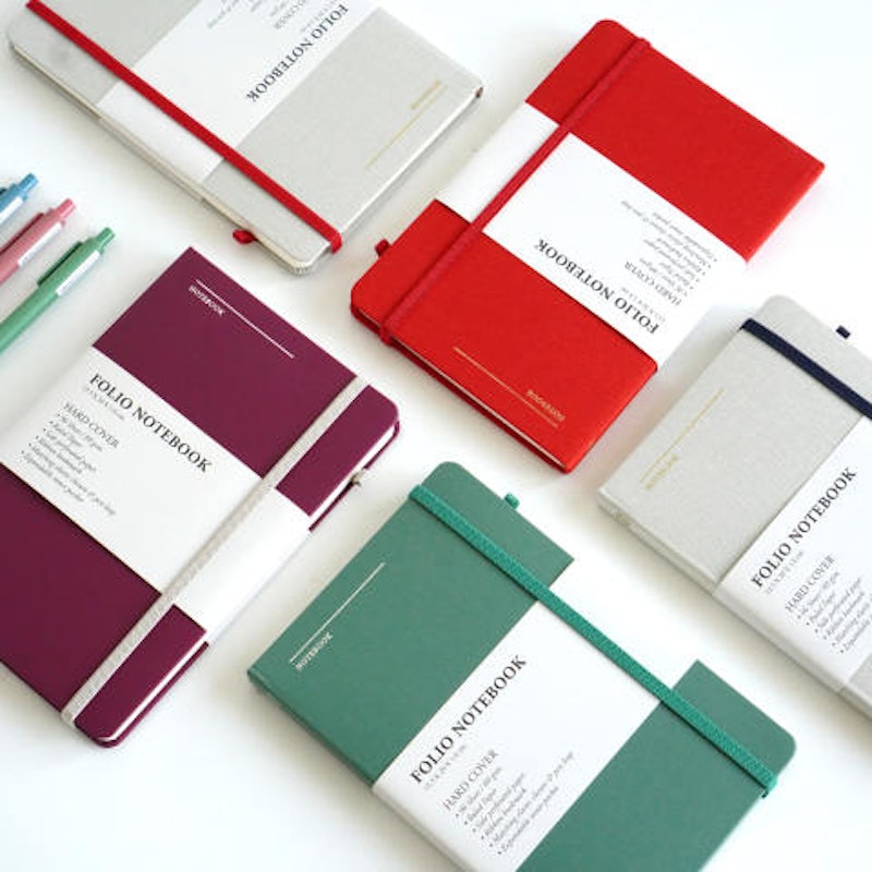 สมุดจดบันทึกแบบมีเส้น 96 แผ่น Notebook A5 2