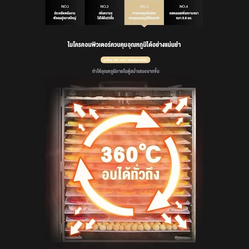 เครื่องอบผลไม้แห้ง 2
