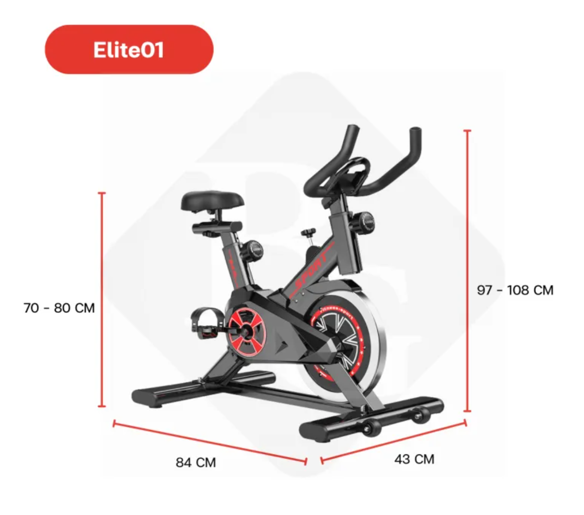 จักรยานออกกำลังกาย Spin Bike Elite01 2
