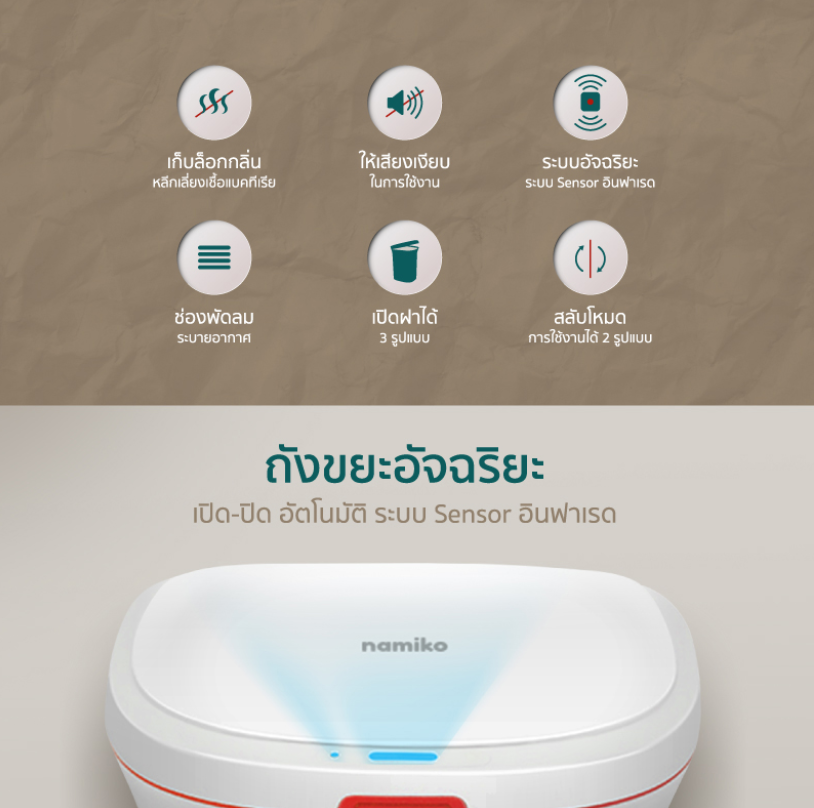 ถังขยะอัจฉริยะ รุ่น Smart One 2