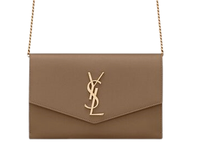 กระเป๋าสะพายข้างผู้หญิง รุ่น Uptown Chain Wallet In Grain De Poudre Embossed Leather 3