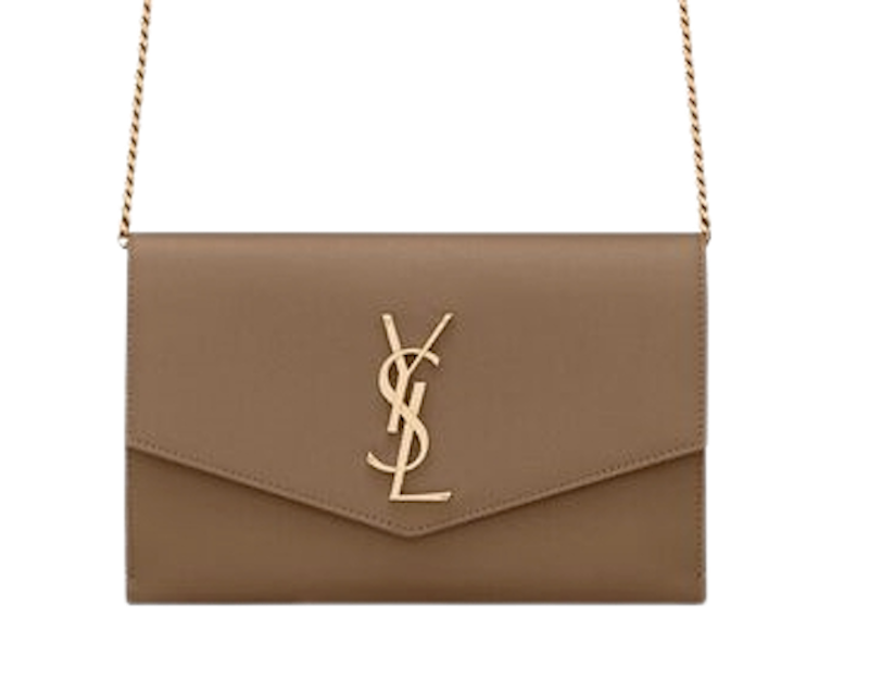 กระเป๋าสะพายข้างผู้หญิง รุ่น Uptown Chain Wallet In Grain De Poudre Embossed Leather 3