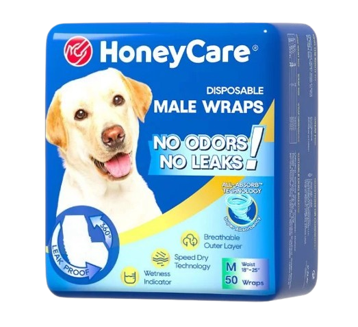 ผ้าอ้อมสุนัข All-Absorb Disposable Male Wraps 1