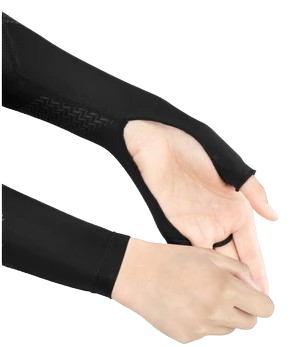 ปลอกแขนผ้าไหมป้องกันรังสียูวี Anti-UV Arm Sleeves 3