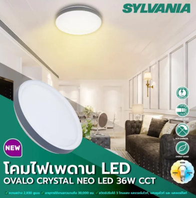 โคมไฟเพดาน รุ่น Ovalo Crystal Neo 2