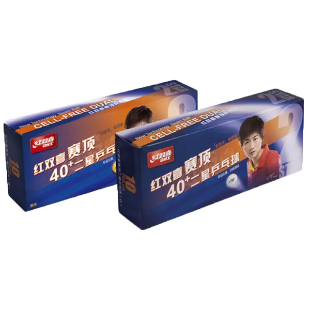 ลูกปิงปอง รุ่น CELLFREE DUAL 2 STAR 40+ 1