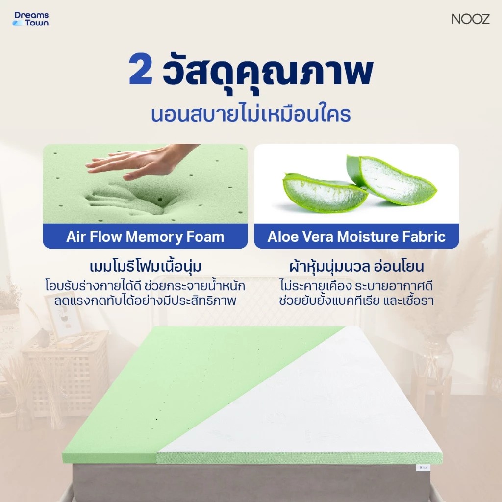 ท็อปเปอร์ รุ่น Comfort The Airly Green Tea 2