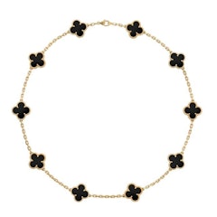 สร้อยคอแบรนด์เนม ผู้หญิง รุ่น Vintage Alhambra necklace, 10 motifs