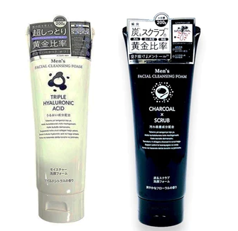 MEN'S FACIAL CLEANSING FOAM CHARCOAL SCRUB 1