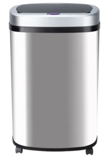Automatic Sensor Bin Stainless Steel with Wheel 3