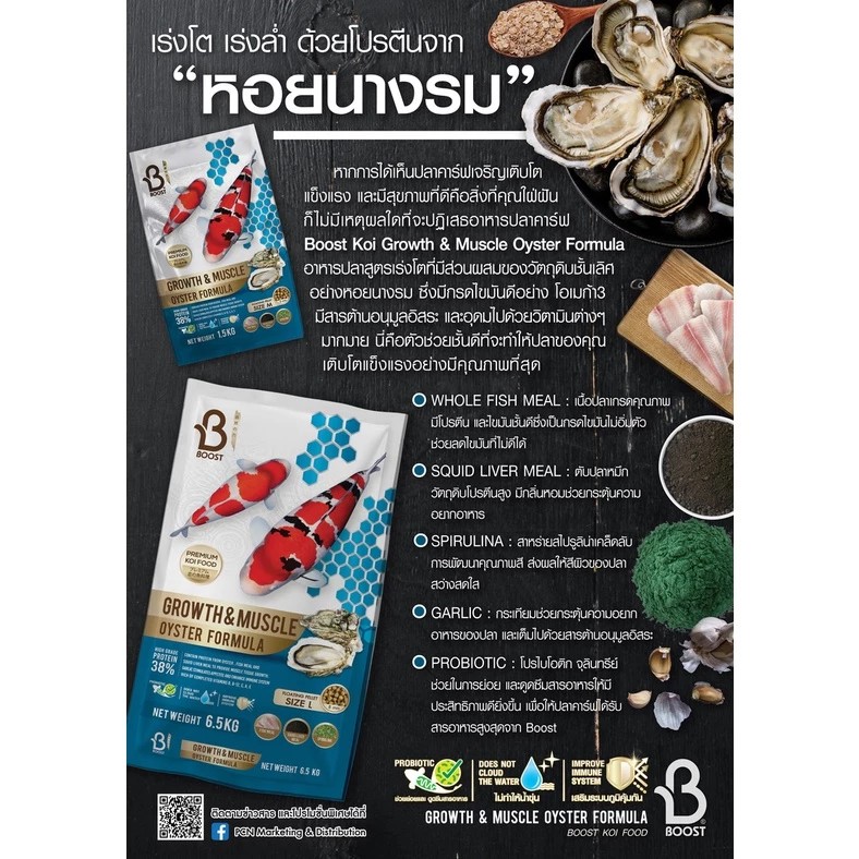 Koi Growth & Muscle Oyster Formula 3