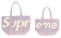 Supreme กระเป๋าสะพายไหล่ รุ่น Logo Raffia Tote Bag 1