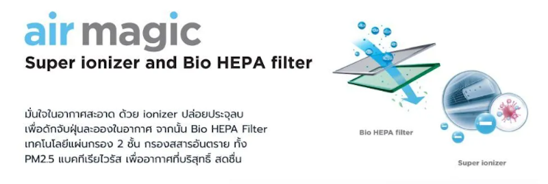 แอร์ติดผนัง Inverter รุ่น mPro EASY WIFI 8800 BTU 3