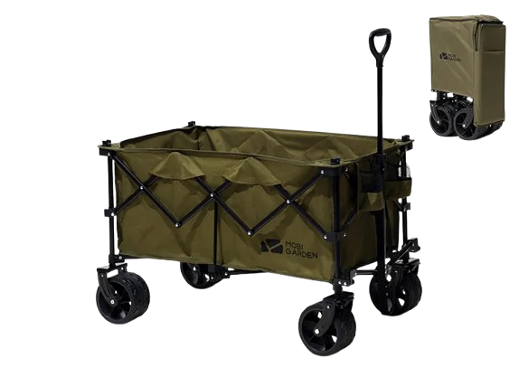 รถเข็นแคมป์ปิ้ง รุ่นล้อโต Camping Wagon Folding Trolley 190L 1